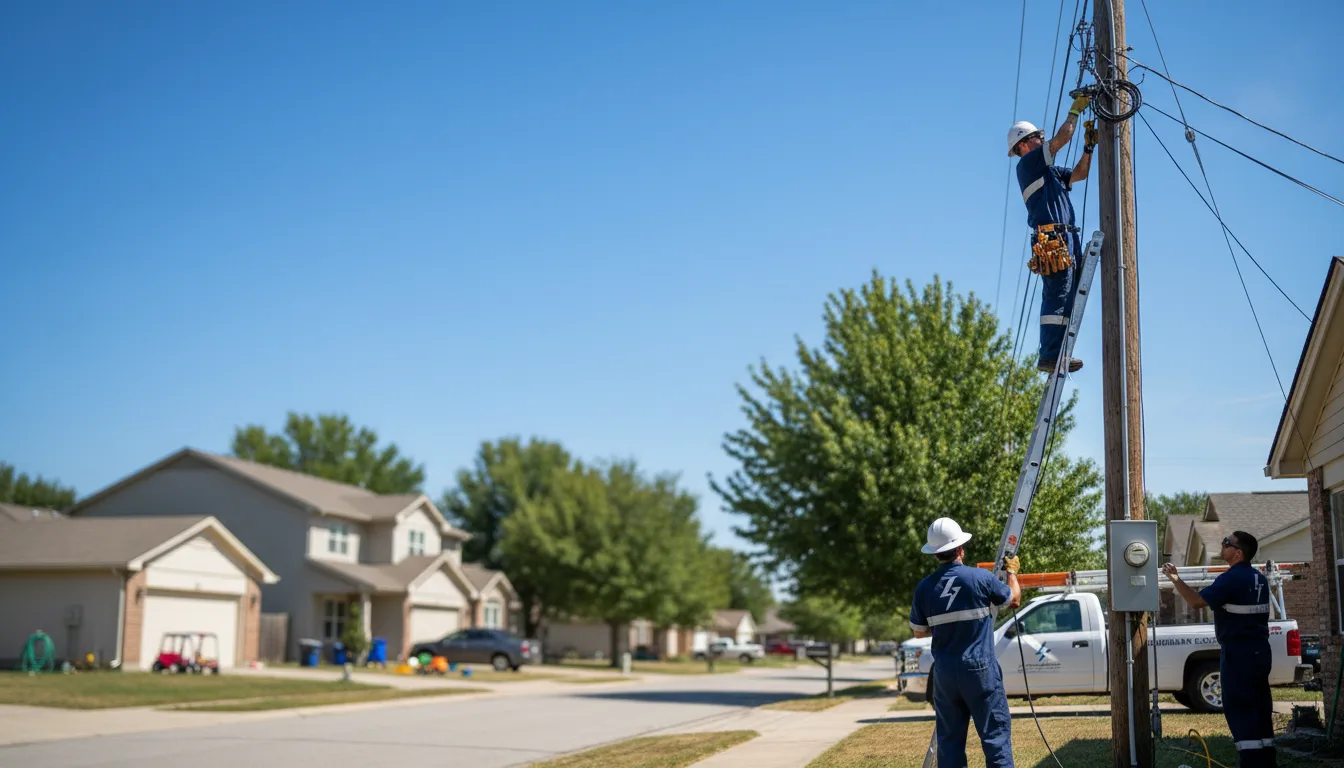 Residential electrician providing installation services in Glendora, MS